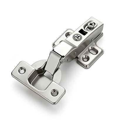 HOME EDIT 1 Pairs 2 Pack European Half Overlay Soft Close Cabinet Hinges Concealed Kitchen Cabinet Hinges Heavy-Duty Frameless Adjustable for Cupboard Hardware - size: Half Overlay