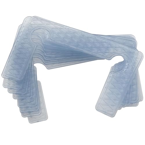 10 PCS Shower Door Hinge Shims Glass Shower Door Hinge Gaskets Anti-Slip Gasket Glass Hinge Replacement Kit Black (Transparent) - color: Transparent