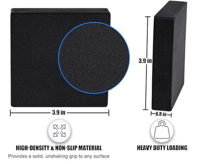 MyLifeUNIT EVA Shock Absorbing Washer Pads, Anti-Vibration Washer Mat Protector for Washing Machine Dryer Treadmill (8 Pack)