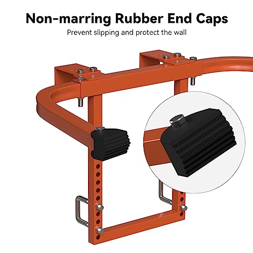 Ladder Stabilizer for Roof, Toovem Ladder Stabilizer for Accessory for Roof Gutter, Wall Ladder Standoff, Heavy Duty Roof Ladder with Non-Slip Rubber, Adjustable, Easy Use