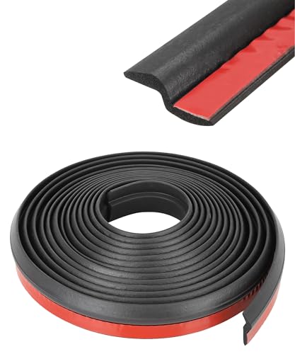 SCUARI 13Ft Automotive Weather Stripping,Car Accessories Door Rubber Seal Strip,Car Front Windshield Strip,Super Flexible Z-Shaped Rubber Cars Door Seal Strip,Suitable for Cars, RVs,Vans