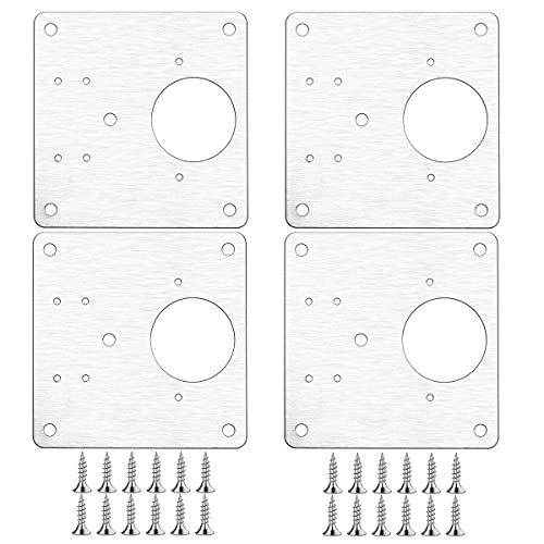 Thicken Hinge Repair Plate - Cabinet Hinge Repair Brackets Stainless Steel Repair Plate Bracket Easy Installation with Mounting Screws Fixing for Kitchen Cabinet Door Furniture Drawer Window (4 Pack) - color: 4 Pack