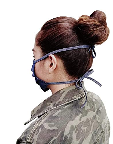 Adjustable Cotton Blend Face Cover 3-Pack, Grey, One Size (226670) - color: Grey, size: 3 Count (Pack of 1)