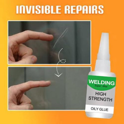 4PCS Uniglue Universal Super Glue,Welding High-Strength Oily Glue,Mighty Instant Glue,Fast Repair and Curing for Metals,Plastics,Jade Etc