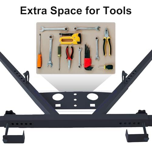 Extension Ladder Stabilizer for Wall, Ladder Stabilizer Ladder Standoff for Roof, Wall Standoff Ladder Accessory Safety Stability Steel, Adjustable Length 16.6-21", 300 LBS Weight Rating,Black