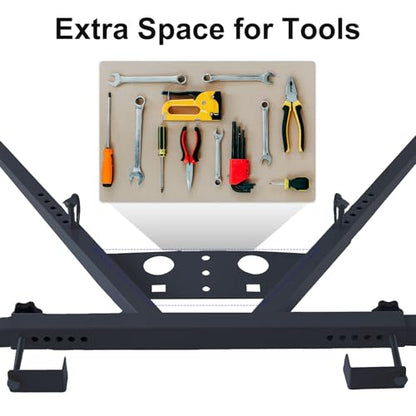 Extension Ladder Stabilizer for Wall, Ladder Stabilizer Ladder Standoff for Roof, Wall Standoff Ladder Accessory Safety Stability Steel, Adjustable Length 16.6-21", 300 LBS Weight Rating,Black