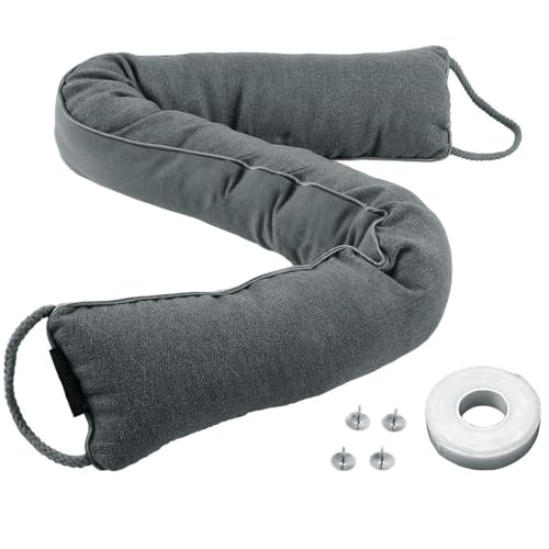 Hibate 1Pack 36inch Heavy Duty Door Draft Stopper for Bottom of Door, Under Door Draft Blocker (Glass Beads Filling)