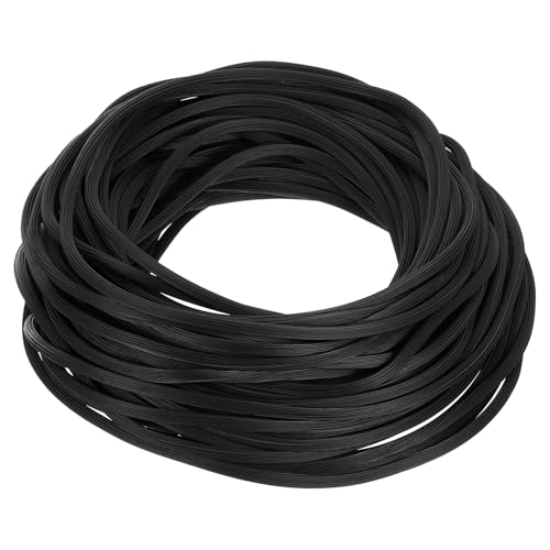 uxcell TPE Screen Spline, 0.2"x65.6ft Round Window Screen Repair Retainer Spline for Door Window Screens Replacement (20 Meter, Black) - size: 0.2" x 65.6ft