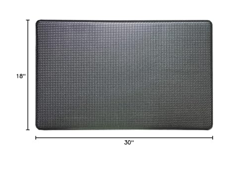 Art3d 18" x 30" x 0.4" (Pack of 1) Kitchen Floor Mat Black, Black - color: Black, size: 30"L x 18"W x 0.4"Th