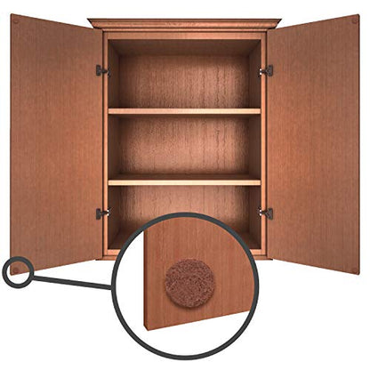 Furniture Felt Pads 3/8" (10mm) Diameter Round 3M Self Adhesive Protects Kitchen Cabinets, Drawers, Desks and Furniture Against Bumps and Scratches 200 Pack - Mocha (Medium Brown) - color: Mocha 200 Pack