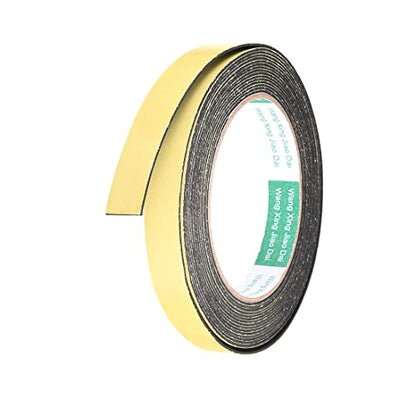 uxcell Sealing Foam Tape 15mm Wide 1mm Thick 5m/16.4ft Long, Self Adhesive Weather Strip for Window Door Insulation - size: 15mmx1mmx5m
