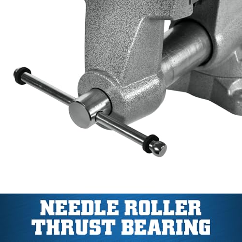 Wilton Mechanics Pro Bench Vise, 6-1/2" Jaw Width, 6" Jaw Opening, 4-3/8" Throat (Model 865M) - size: 6-1/2 in.