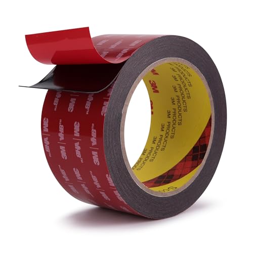 Double Sided Tape Heavy Duty Mounting Tape 2" x 18Ft Made of 3M 5925 Strong Adhesive Waterproof Foam Tape Perfect for Automotive Home Office Decor Indoor and Outdoor Walls - color: Black, size: 2" X 18ft