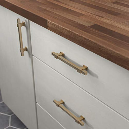 Franklin Brass 5 Pack Champagne Bronze Gold Cabinet Handles Adjustable Drawer Pulls for Kitchen Cabinet Knobs Dressers and Cupboards 1-3/8 to 6-5/16 inch (35–160mm) Hole Center | Adjusta-Pull™ - color: Champagne Bronze, size: 1-3/8" to 6-5/16"
