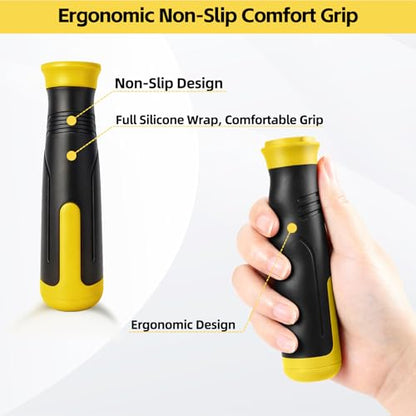12pack Caulking Tool Kit, Multifunctional Caulk Remover Tool, Grout Removal Tool, Silicone & Grout Cleaner for Bathroom, Shower, Tile, Window, Household Caulk Kit(Yellow) - color: Yellow
