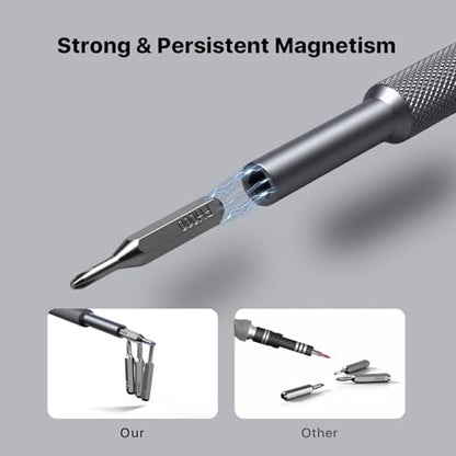 Stocking Stuffers for Men Adults Him, AXTH 37in1 Small Precision Screwdriver Set, Christmas Gifts, Professional Magnetic Mini Repair Tool Kit for Computer, Watch, Laptop, Tiny Electronic - style: 37in1