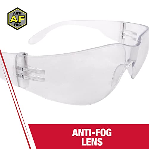 Radians MR0111ID Mirage Sleek Design Lightweight Men/Women Glasses with Distortion Free Clear Anti-Fog Lens, One Size - color: Clear Anti-fog, size: 1 Count (Pack of 1)