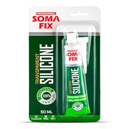 Clear Silicone Caulk - Easy Squeeze Caulking Tube, Silicone Sealant for Wood, Kitchen, Bathroom, Sink, Windows - Multi Purpose & Waterproof - 1.7 fl. oz (Clear) - color: Clear