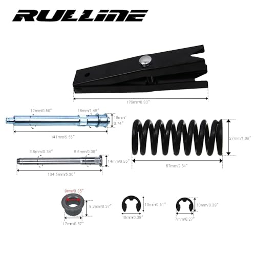 RULLINE Door Hinge Repair Kit with Spring Tool - Compatible with Chevy GMC Suburban Tahoe - Car Front Door Hinge Pin & Bushing Kit - size: For Suburban Tahoe 23pcs