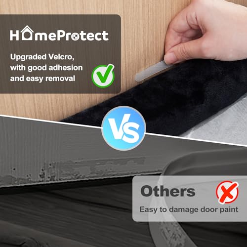 Under Door Draft Stopper for Bottom of Door 28 inch 90° Twin Triangle Door Draft Blocker Large Gap Draft Guard Door Seal Strip Soundproof Sweep Blocks Noise, Light, Dust Home Dorm Room Essential - size: 28"