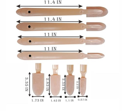 Silicone sealant precision processing tool for caulking, applicator, spatula applicator, rubber tool 4-piece set+1 shovel