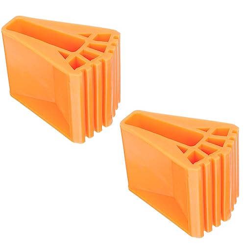 HOMSFOU 2pcs Rubber Ladder Leg Pads Slip Mats for Stair Tread Stair Grips Non-Slip for Bathroom Decor Accessories
