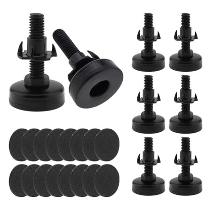 8 Packs Heavy Duty Adjustable Leveling Feet, Furniture Levelers, T-Nut Kit 3/8”-16 Thread, Furniture Leg Levelers for Table Chair Sofa Desk Cabinet,Supports 2640LBs