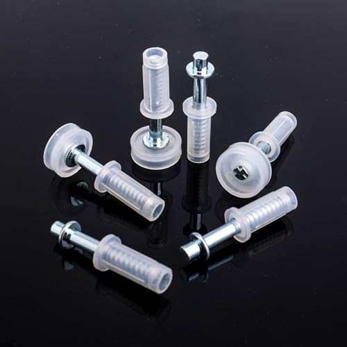 BOXOB 6 Pcs Bi-Fold Door Top Roller Guide Wheel and Top Pivot, Spring Loaded Bifold Closet Door Hardware Kit for Folding Pocket Doors Barn Doors & Sliding Cabinet Repair Replacement