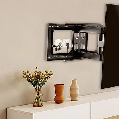 ROOWINTOO TV Cord Hider in Wall Cable Management Kit for TV, Behind Wall TV Wire Kit Cable Hider,Includes 2 Pass-Throughs and Hole Saw Drill Attachment