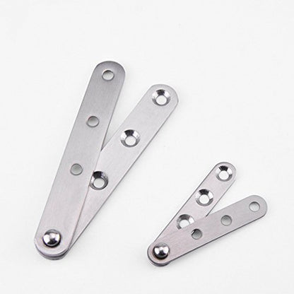 4 Piece Stainless Steel 360 Degree Rotating Concealed Hinges, Door Pivot Hinges Stainless Steel Drawer Window Door Fittings for Door Cabinets Cabinet (Small) - size: Small