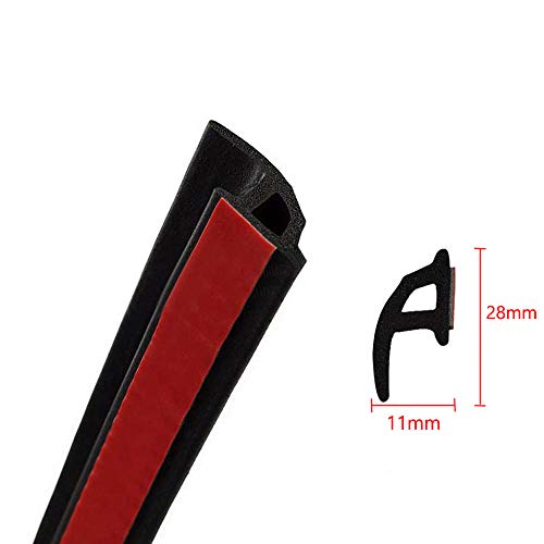 ESUPPORT 157" 4M P Shape Car Door Window Trim Edge Moulding Rubber Weatherstrip Seal Strip Auto Vehicle