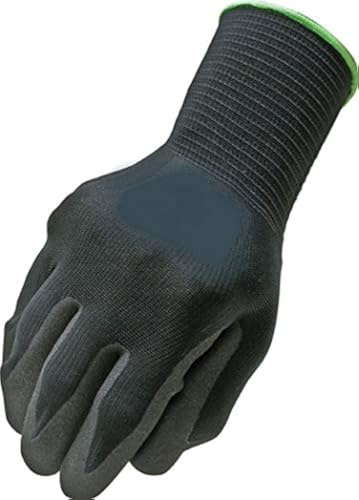 Northstar Tactigrip General Purpose Polymer Coated Gloves Size 11 for 200+ Pound Weight, Black Collar