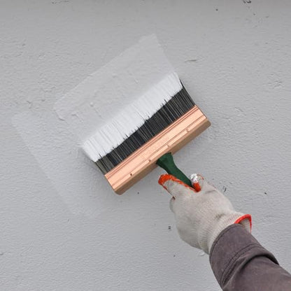 Deck Stain Brush, 8 Inch Deck Paint Brush with Threaded Handle for Extension Pole, Wide Large Brushes for Staining Wood, Fence, Walls, Lime Wash Paint Brush - color: 8 Inch