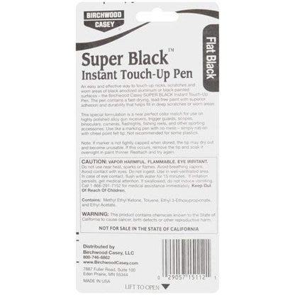 Birchwood Casey Long-Lasting Fast-Drying Super Black Touch-Up Pen for Deep Scratches and Worn Areas, FLAT BLACK, 0.33 OUNCE - color: Flat Black
