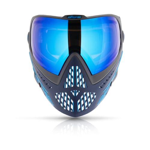 Maddog Dye i5 Thermal Anti-Fog Paintball Airsoft Mask Goggle System Combo with Microfiber Bag | Safety Certified Protection - color: Raiseup
