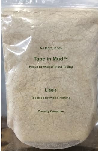 Tape in Mud™ 2025 Version-Fiber Reinforcement additive to Drywall Taping Compound-Finish Drywall Joints Without Tape-Tapeless Drywall Finishing - No More Taping | Save 40% of Labor