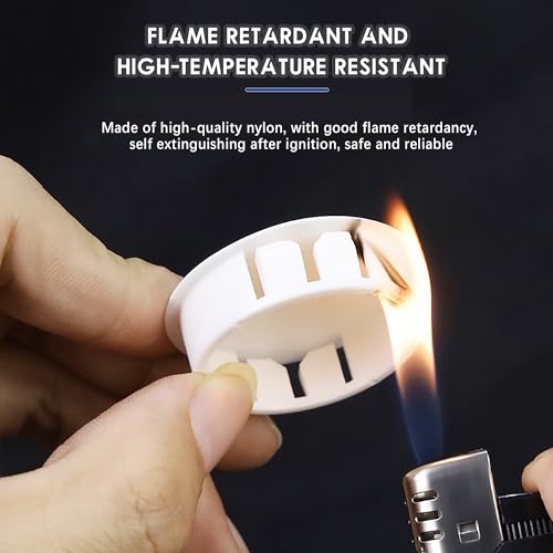 7/8 In/22 mm White Plastic Hole Plugs for Round Holes, Flush Type Panel Fastener Cover, Snap-in Locking Tubing Screw Cover for Furniture Kitchen Cabinet, 30PCS - style: 22mm(7/8")