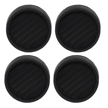 BokWin 1.5x1.5 Inch Round Rubber Furniture Pads (4 Pack) - Strong Grip Non Slip Cups, Secure Anti Slide Feet for Bed Couch Table Chair - Floor Protectors Stop Movement, Black - size: 1.5 x 1.5 inch