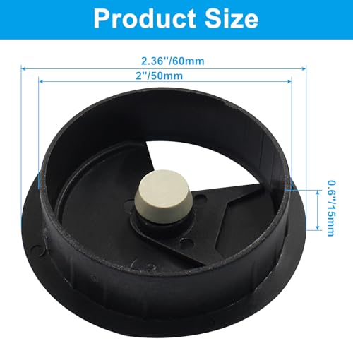Bivethoi 4pcs 2 inch Desk Wire Cord Cable Grommets Hole Cover for Office PC Desk Cable Cord Organizer Plastic Cover Black - size: 2 inch