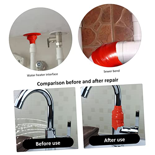 Cabilock Silicone Rubber Seal Tape for Pipe Leak Repair Flexible Self Adhesive Duct Tape Compression Resistant for Home Maintenance