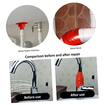 Cabilock Silicone Rubber Seal Tape for Pipe Leak Repair Flexible Self Adhesive Duct Tape Compression Resistant for Home Maintenance