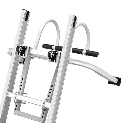 VEVOR Ladder Stabilizer, 2 in 1 Extension Wall Ladder Standoff Hook, Roof Ridge Ladder Accessories Both Horizontally and Vertically, Heavy-Duty Steel Rubber Grip T-Bar, Quick Access to Steep Roofs - size: KH-WD03