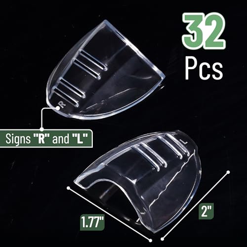 UNCO- Safety Side Shields for Glasses, 2/4/6/10/12/16/20/24/30/32 pcs, Safety Glasses Side Shields for Eyeglasses - style: 32 Pcs
