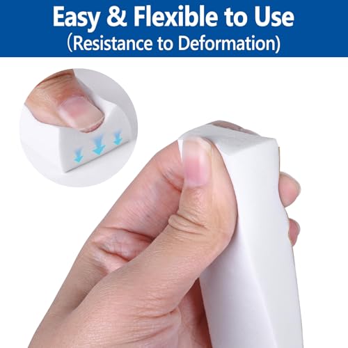 Kikerike Self Adhesive Foam Tape Weatherstrip 1in x 1/2in x 20Ft High Density Foam Insulation Strips Seal Weather Stripping with Strong Adhesive for Door and Window Sound Isolation Soundproofing - size: 1in X 1/2in X 20ft