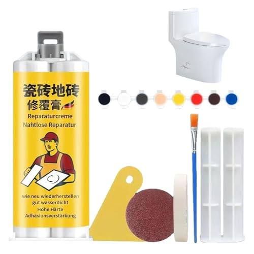 2026 Tile Crack Repair Paste Kit for Wall, Quartz Countertop & Ceramic Surfaces – Porcelain Granite Chip Filler, Grout Concrete Cement Crack Repair Agent