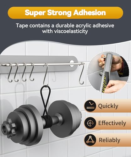 PHIXBEAR Double Sided Tape Heat Resistant Heavy Duty, Waterproof Outdoor Indoor Automotive Mounting Tape, Removable No Residue Super Strong Adhesion Foam Tape, 1" x 20FT - size: 1" x 20FT