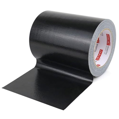 Wide Duct Tape, Industrial Grade 30Yards (90 ft) Wide 6'' Tape Duct, 9 Mil Heavy-Duty, Waterproof, Strong, Flexible, No Residue, for Crafts & Home Improvement (Black, 6'' x 90ft) - color: Black, size: 6'' x 90ft