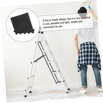 HOMSFOU 4pcs Ladder Mats Non-Slip Stair Treads Ladder Feet Covers Slip Wear-Resistant Easy to Install