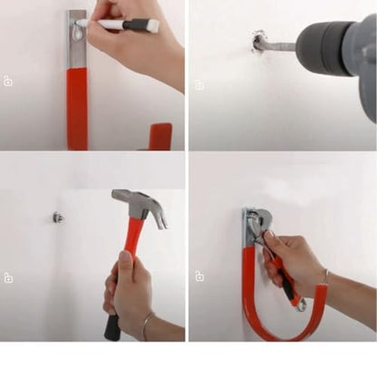Heavy Duty Steel Garage Hooks,80 lbs Capacity,Large Metal Utility Storage Hook 2 Pack Garden Tool Organizer, Anti-Slip Wall Mount Hose Shed Shop Ladder Hanger J Hook - size: 5.5x1.8Inch