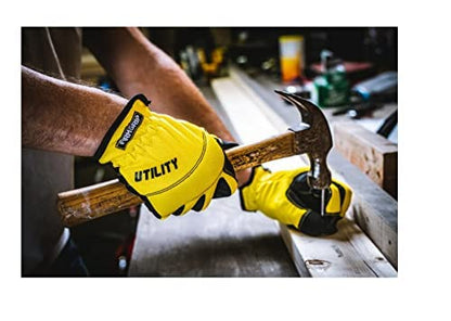 FIRM GRIP Large Utility Work Gloves (3-Pair) Multi Color